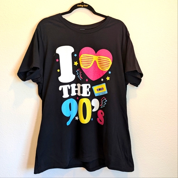 Tops - WOMENS I LOVE THE 90S TSHIRT SIZE XXL BLACK